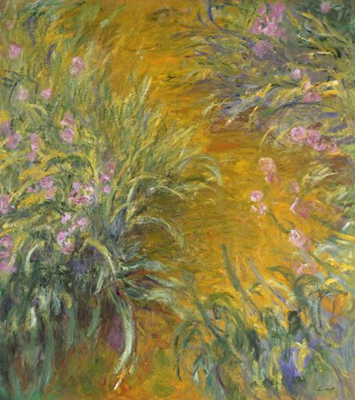 Il sentiero tra gli iris, 1914-17 da Claude Monet